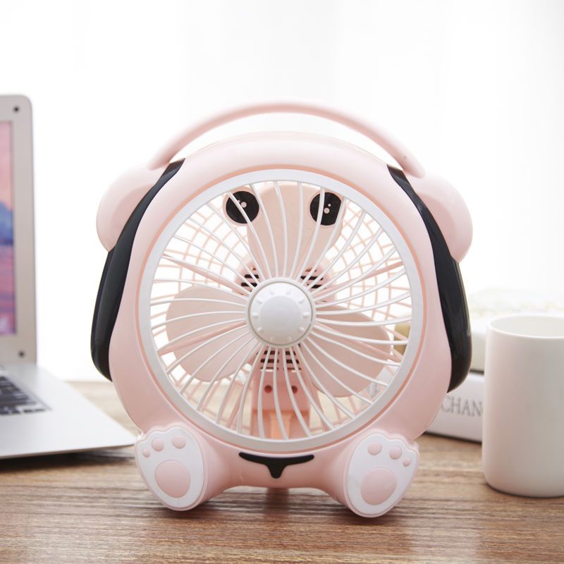 小风扇台式家用台扇静音卡通小型迷你床上学生宿舍办公室电风扇