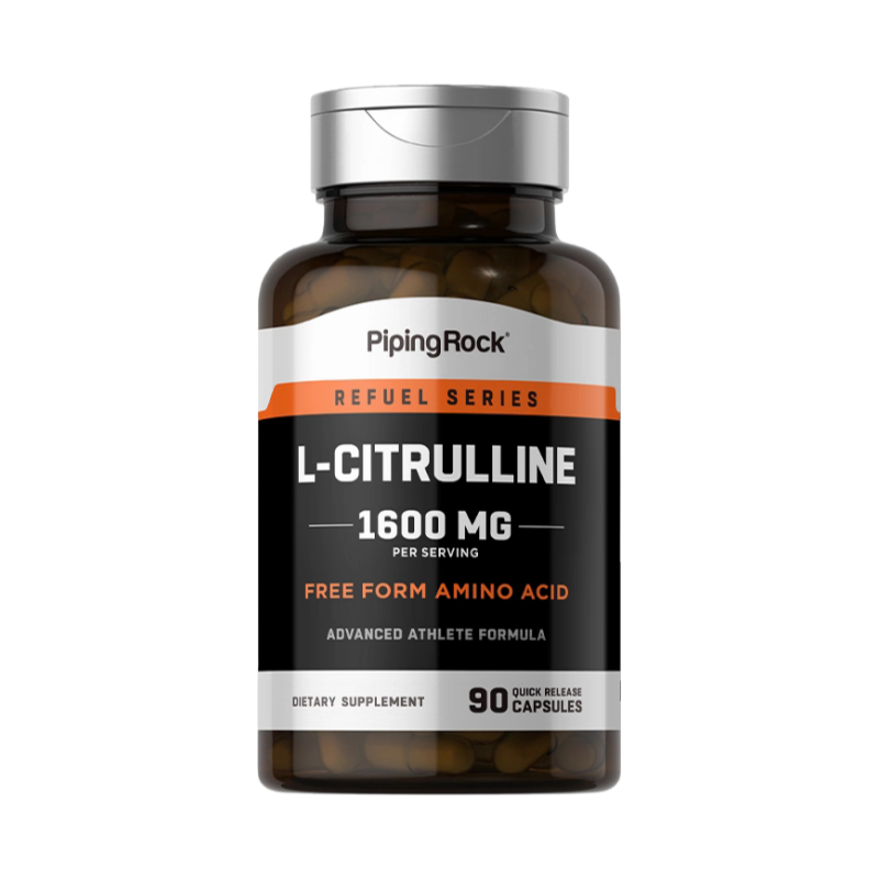 保税发-PipingRock L-瓜氨酸胶囊1600mg90粒 美国原装进口 扩张血管增强爆发力高清大图