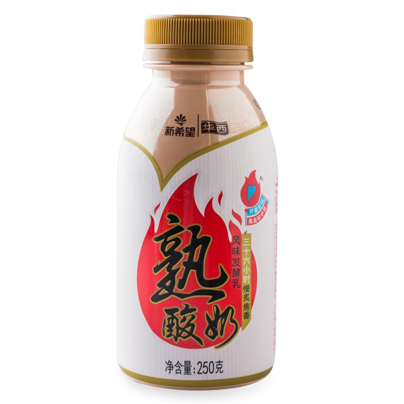新希望华西pet瓶熟酸奶风味发酵乳250g