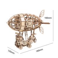 若态若来拼图立体3d模型成年木质拼装减压diy手工生日礼物玩具 风·翼—飞艇