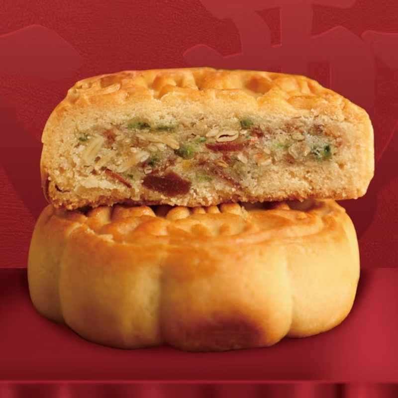 老鼎丰华月中秋月饼礼盒 1215g