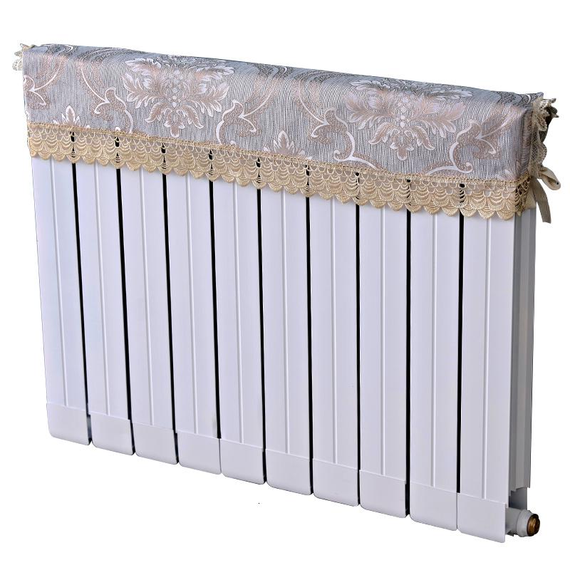 欧式暖气罩老式暖气片装饰罩布艺防尘套遮挡客厅卧室蕾丝简约 蒂凡尼蓝色 长度100cm*厚度10cm*高度(含穗)20cm高清大图