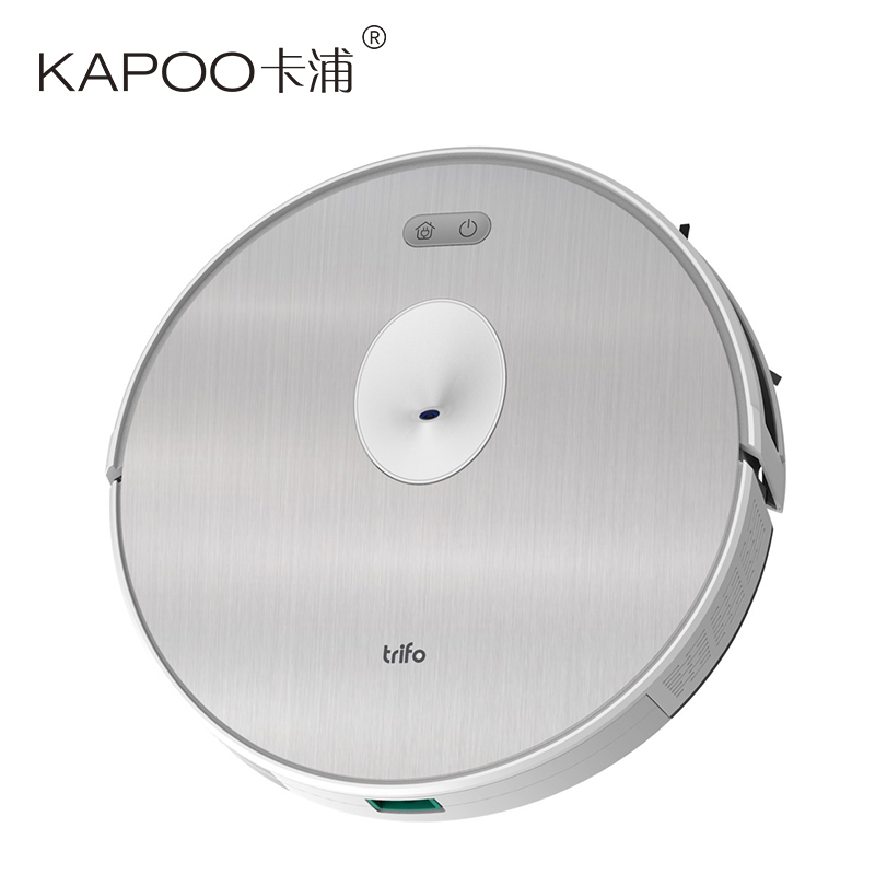 卡浦(KAPOO)扫地机器人一代目M6+扫拖一体机器人 规划清扫 自动回充 视觉导航 碰撞保护 视频监控 吸尘器 银色