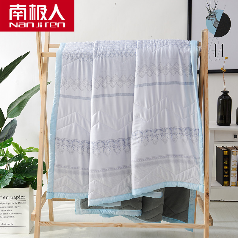 南极人(NanJiren)家纺 B2B团购绗缝床品套装1.5m床其他(包含棉花被1.8米6斤/天丝被毯2米/标准四件套)