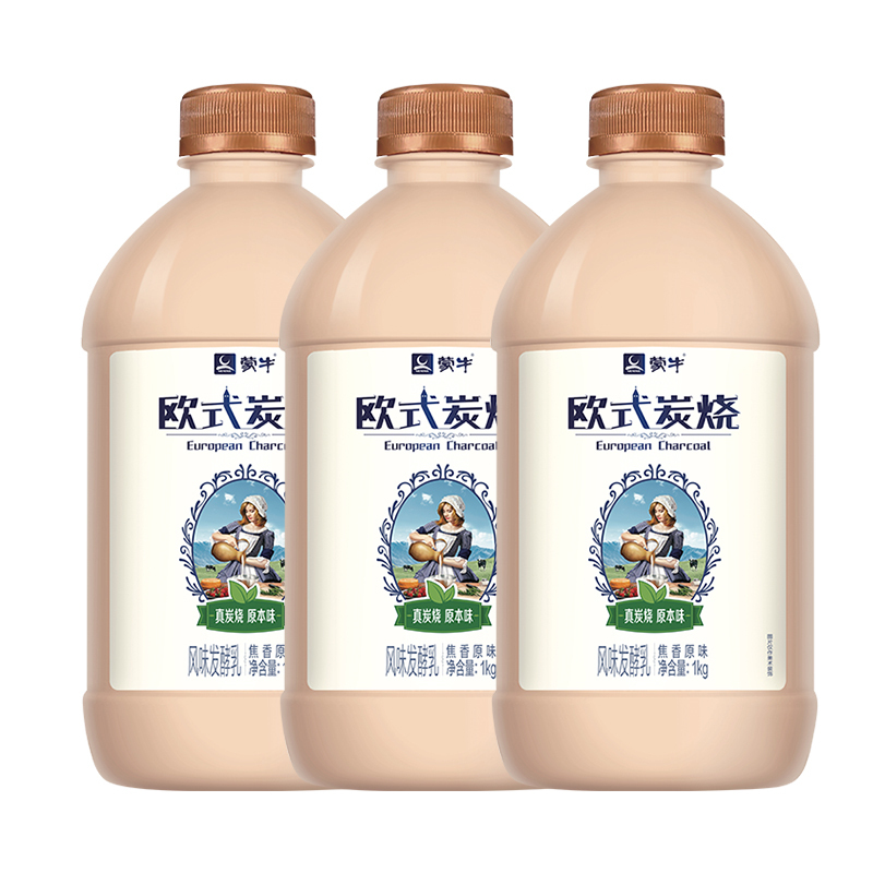 蒙牛 欧式炭烧 风味发酵乳 焦香原味 1kg