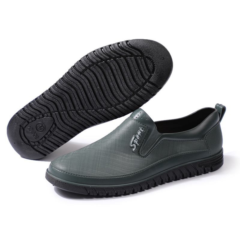 ideamini夏季低帮雨鞋男款时尚外穿防滑耐磨浅口雨靴厨房工作胶鞋防水