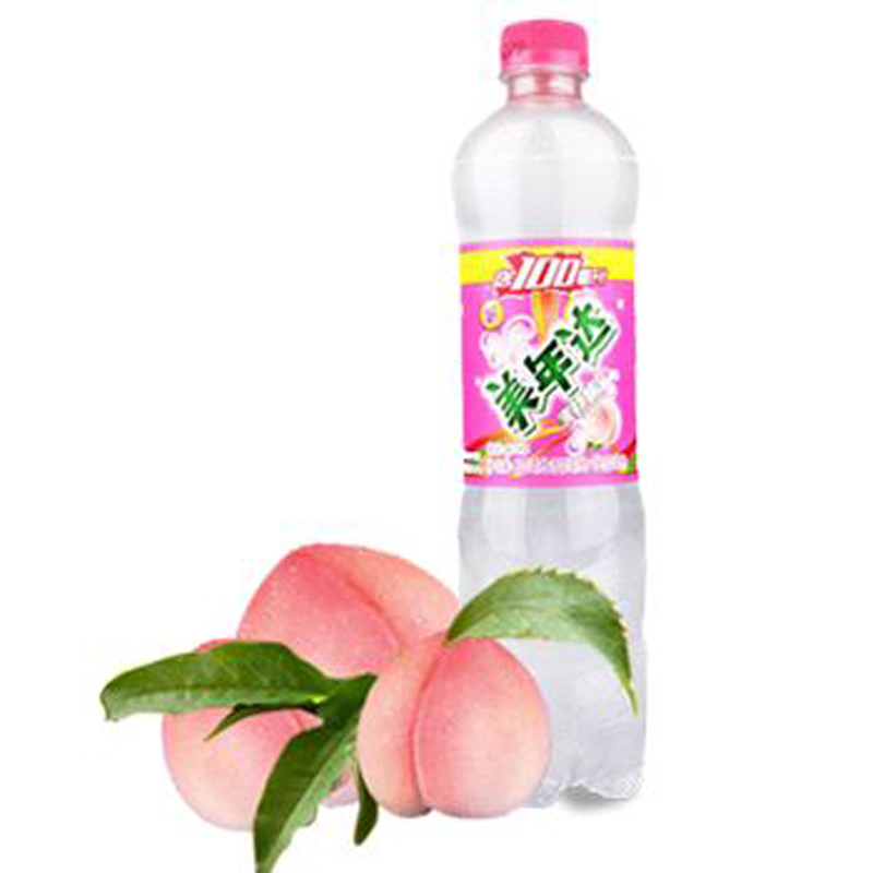 美年达蜜桃600ml瓶装