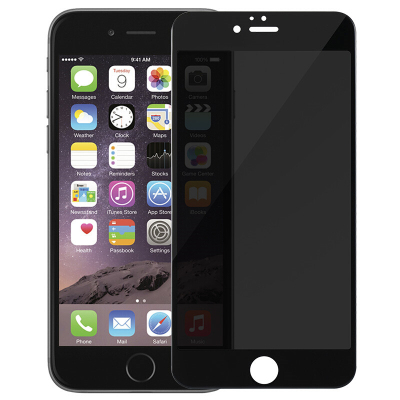 苹果7plus/8plus钢化膜 iPhone7/8防偷窥钢化膜全屏高清手机贴膜 苹果7/8 黑色4D高清防窥全
