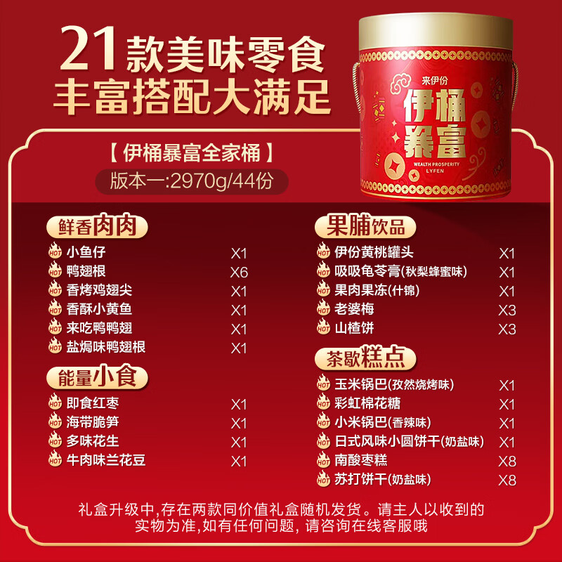 来伊份休闲零食混合坚果每日营养礼盒高蛋白低脂健康零食办公室小包装零食袋装高清大图