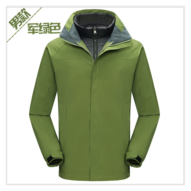 秋冬季男女户外三合一两件套登山羽绒内胆冲锋衣 HQ （S-4XL）