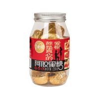 金怡神阿胶黑糖块糖纯正甘蔗黑糖古法熬制阿胶黑糖罐装220g