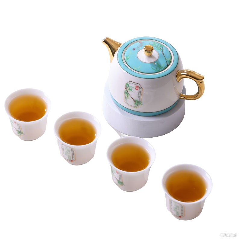 朵彩竹香清风茶具五件套DC -K503A