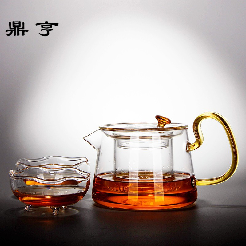 鼎亨耐热玻璃茶壶套装加厚花茶壶过滤煮茶器电陶炉加热泡茶壶小青
