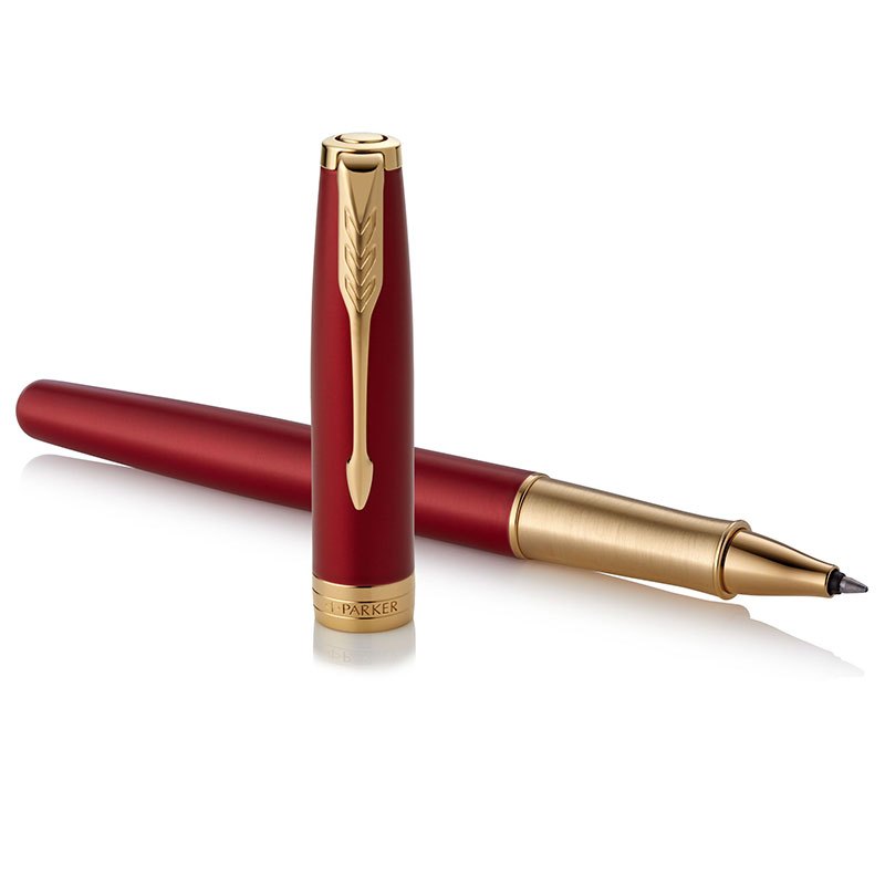 派克(PARKER)新品卓尔宝石红金夹宝珠笔