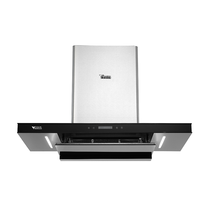 汉诺威超薄t型黑色磨砂油烟机冷凝油烟分离参数配置_规格_性能_功能-