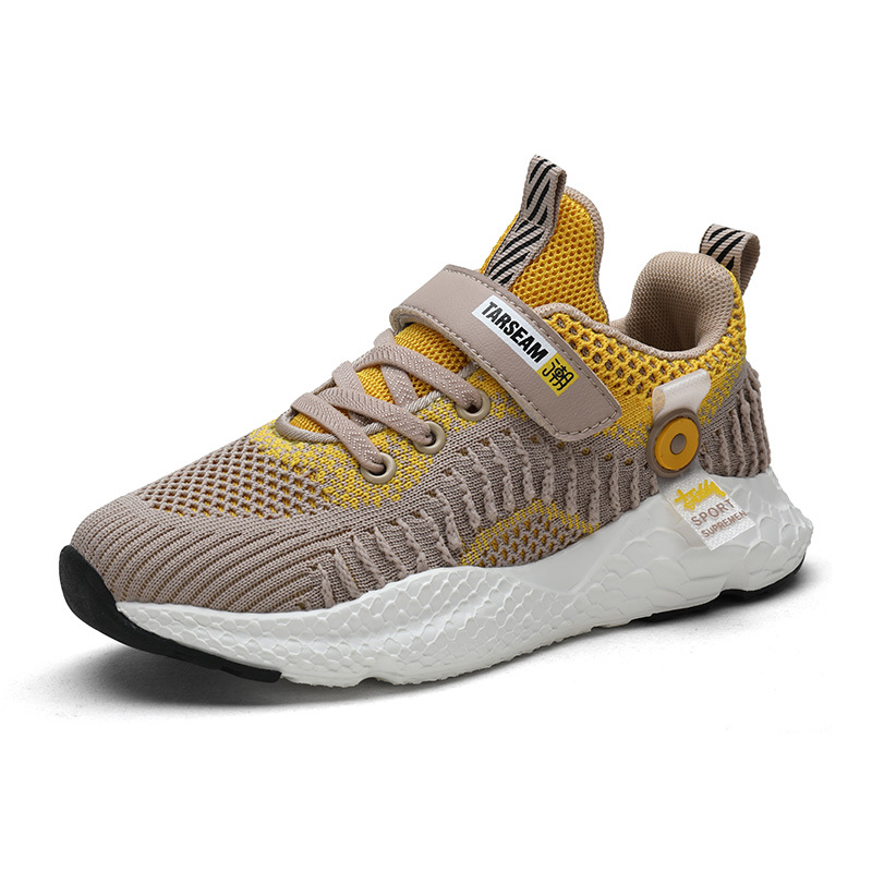 迈凯恩品牌abctree男童鞋子2019小学生跑步鞋飞织网面秋季小学生鞋