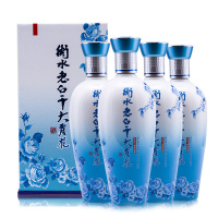 衡水老白干40度大青花 500mL*4瓶白酒粮食酒整箱装