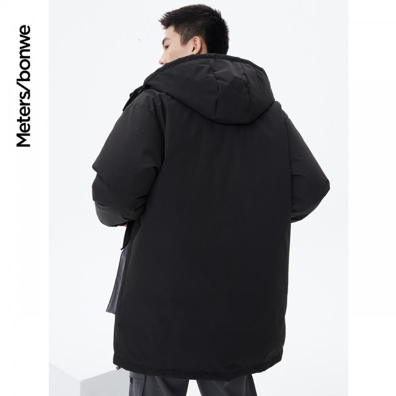 [1件3折价:199.5]美特斯邦威羽绒服男士冬季新款宽松工装连帽休闲保暖羽绒服图片