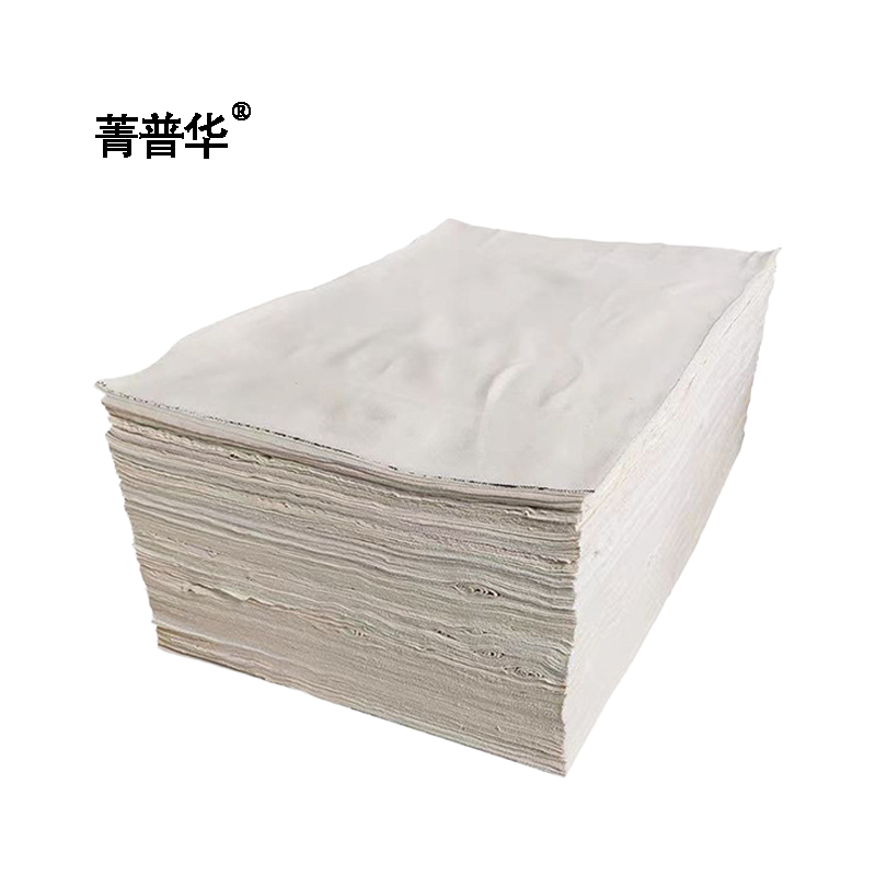 菁普华白色擦车机布加厚不掉毛吸水吸油工业抹布40*60cm千克高清大图