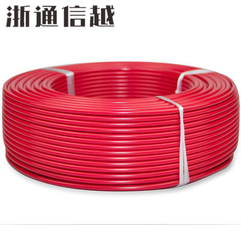 浙通信越 电线 国标塑铜线 单芯股 BV 4 /米 多色 100米/盘高清大图