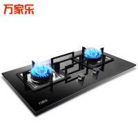 万家乐(Macro) JZT-QJ15B(W)(天然气) 燃气灶具 5.0kw大火力 台嵌两用 钢化玻璃面板