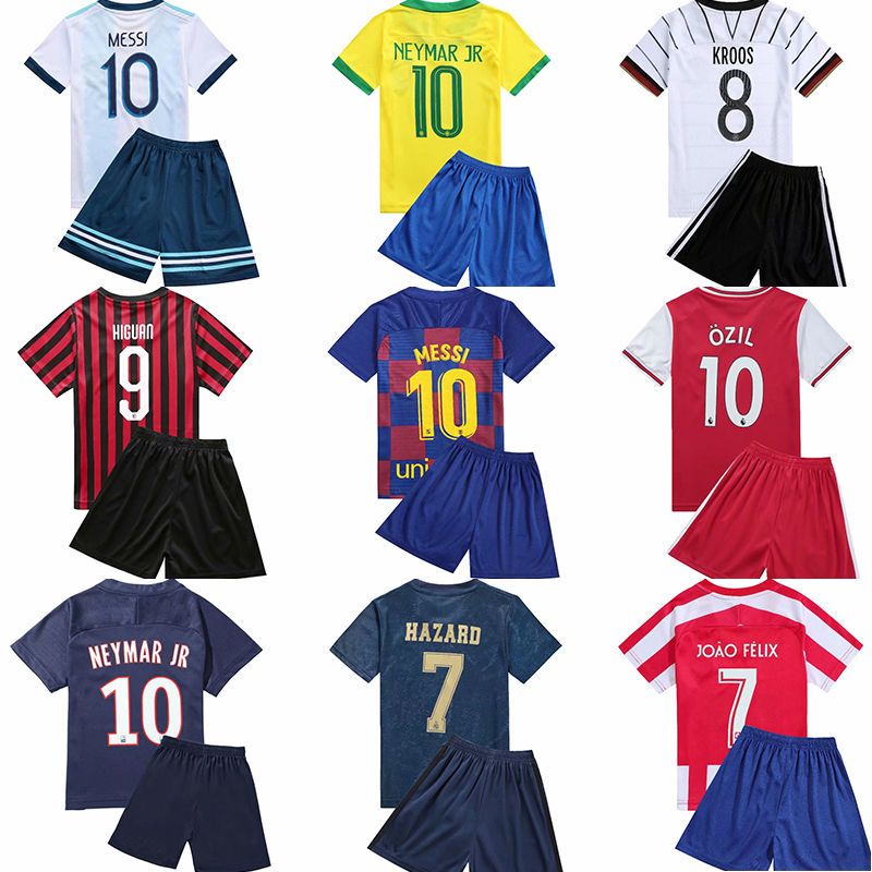 儿童足球服童装男女中小童比赛训练表演服短袖夏季足球衣幼儿服饰u8