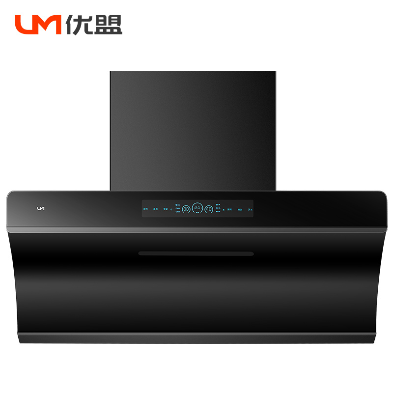 优盟(UM)UC186+ZJ001HA侧吸抽油烟机燃气灶烟灶套装26立方大吸力烟灶套装钢化玻璃液化气灶具