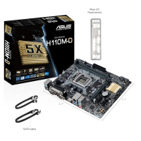 华硕（ASUS） H110M-D DDR4内存 电脑游戏主板 带打印机接口 INTEL平台 LGA1151