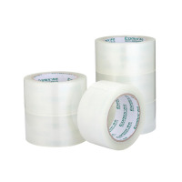 齐心 JP5506-6 普透封箱胶带 透明封箱胶 打包胶带 6卷/筒55mm*60y