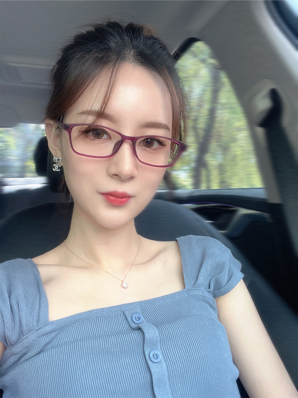 2021新款尚镜可配近视眼镜舒适潮流全框大脸轻便框弹性漆男女镜框高清大图