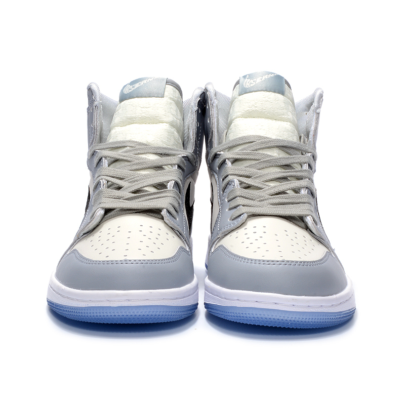 才欧 2020夏季aj空军一号北卡蓝男鞋联名黑白勾aj夏潮鞋女鞋高帮男士