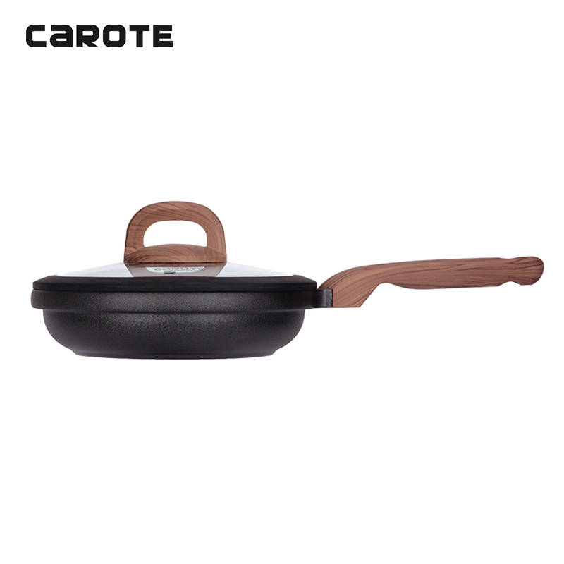 Carote平底锅不粘锅煎锅加厚耐磨牛排煎锅家用煎饼煎蛋煎鱼20cm