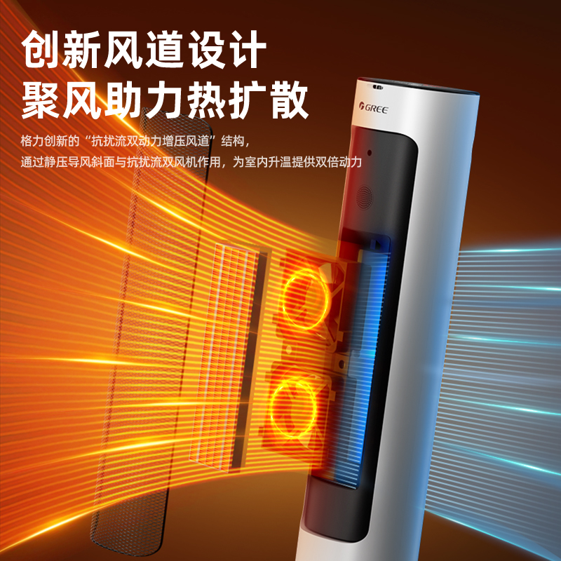 格力石墨烯语音暖风机NFTB-X7020BV高清大图
