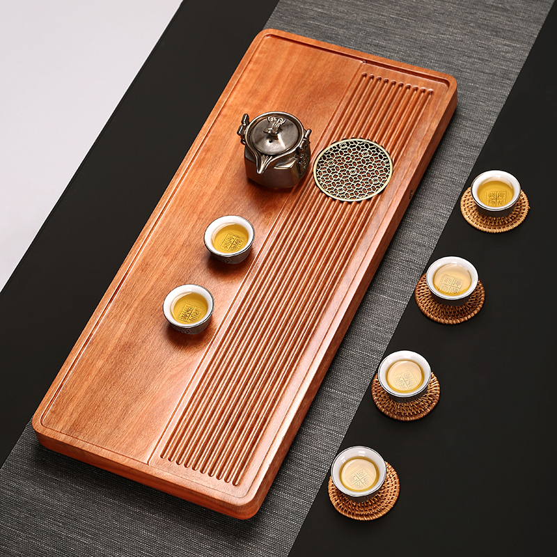 常生源 茶盘茶托 茶具实木功夫茶盘 简约茶台茶海 宏图大志茶盘65*28*3.5cm