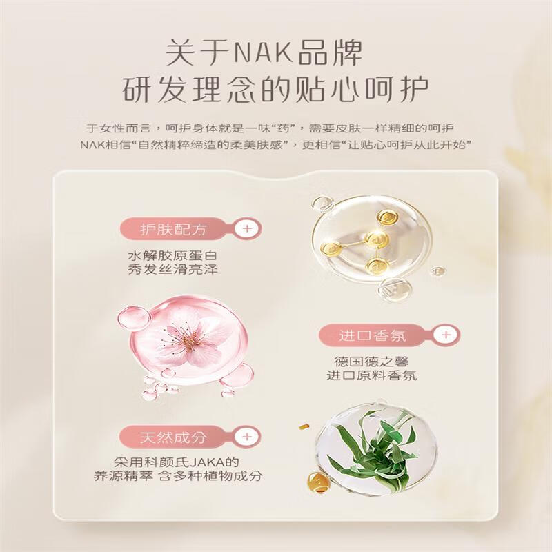 NAK珍品马油丝滑洗发露580g高清大图