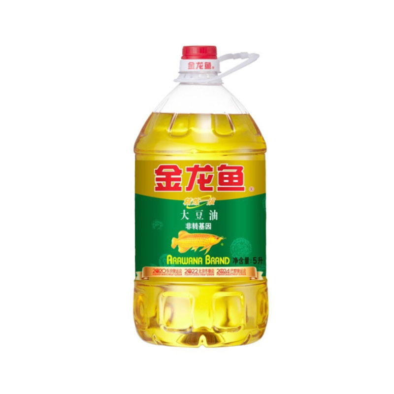 金龙鱼精炼一级大豆油非转基因食用油5l