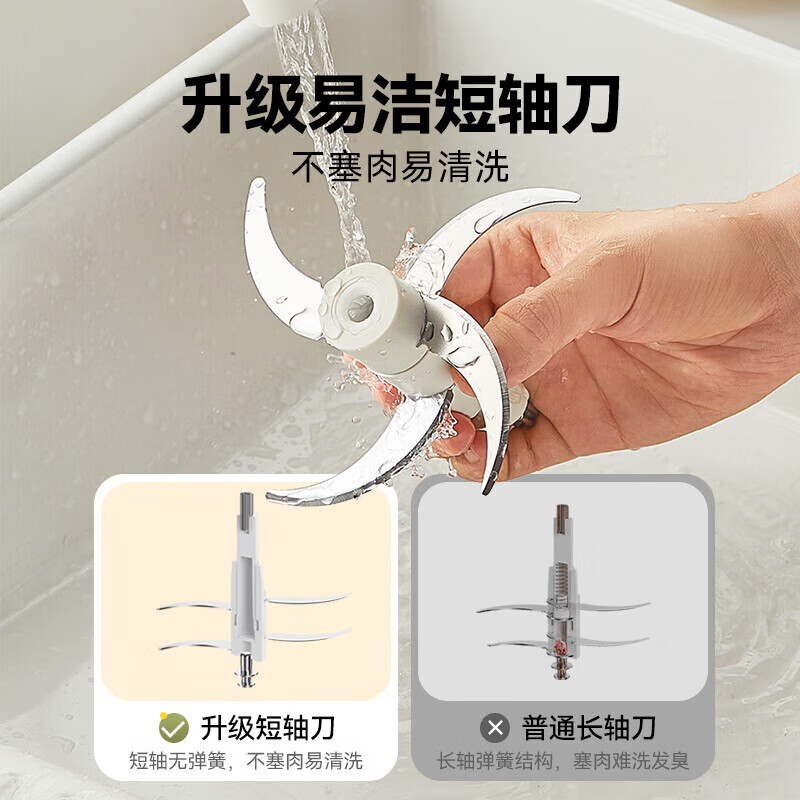 小熊bear多功能料理搅拌机QSJ-F03T2-P02 300瓦3-5人用2000转按键操作1.8升果汁杯漏电保护设计高清大图