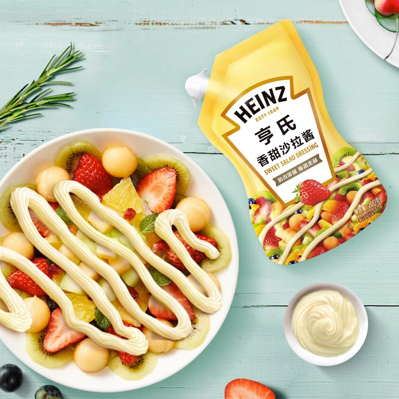 亨氏沙拉酱200g 香甜千岛原味水果沙拉酱三明治蔬菜沙拉酱美乃滋