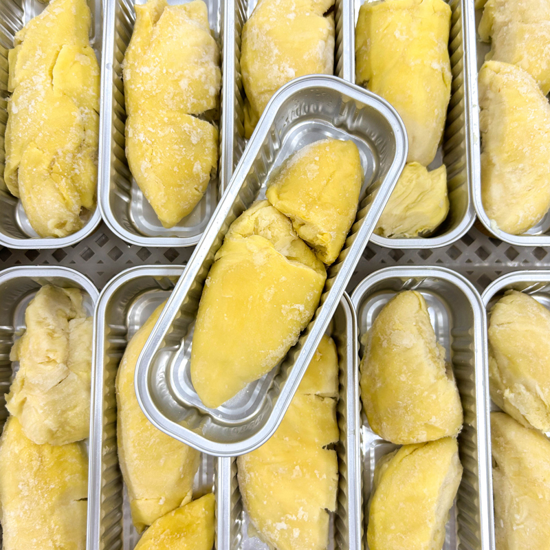 鲜佰客顺丰速运泰国烤榴莲5盒100g盒新鲜水果冷冻液氮金枕头榴莲冻肉