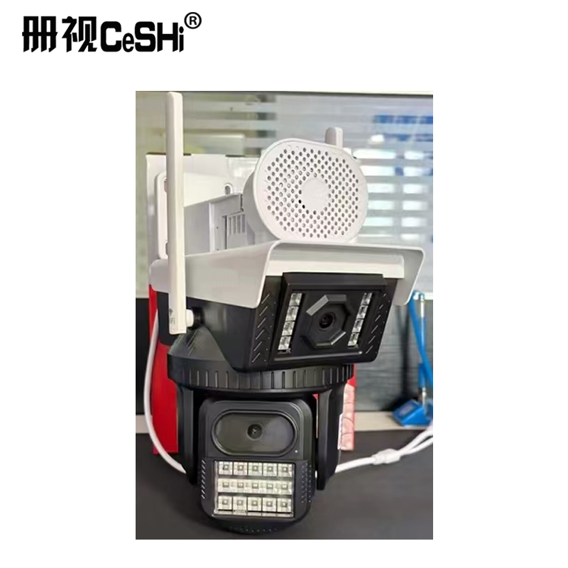 册视4G无线监控器防水500万全彩双画面WIFI摄像头5mm台高清大图