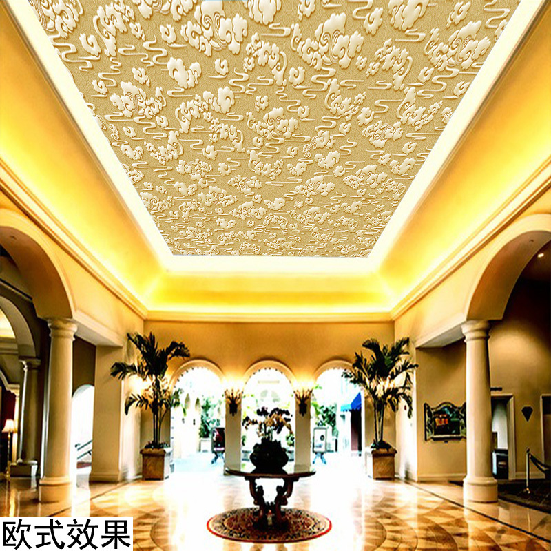 无缝中式3d电视墙壁画艺术墙纸壁画客厅2016满铺5d卧室沙背景墙壹德壹