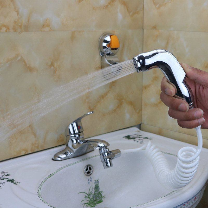 卫生间冷热水龙头带开关喷头冲洗马桶私处屁股净身妇洗器喷枪套装