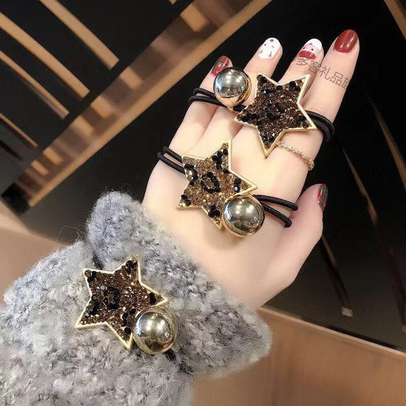 皮筋女学生韩版时尚豹纹头绳简约橡皮筋高弹力耐用ins发圈扎头发