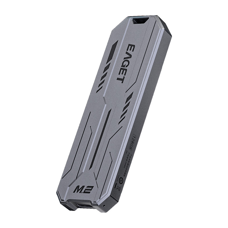 忆捷(Eaget)M.2移动固态硬盘(PSSD)HM05 Type-C USB3.2高速传输CNC全金属款2TB高清大图
