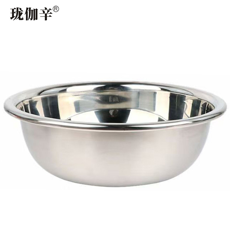珑伽辛 加厚不锈钢盆 菜盆 大盆 80cm/个高清大图