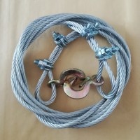 汽车拖车绳钢丝强力牵引拉车绳5米7吨10吨加粗城市救援绳维修工具