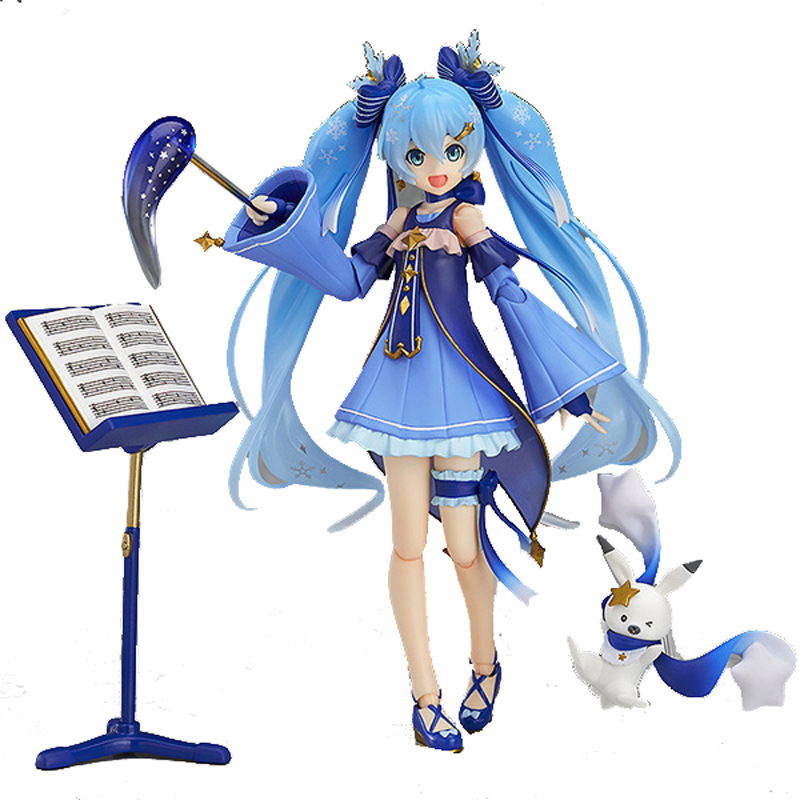 2017 EX-037 美少女星空雪音未来 关节可动换脸手办模型 眨眼雪音高约10cm 国产手办