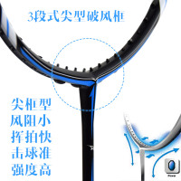 朗宁异型羽毛球拍对拍全碳素碳纤维超轻4U成人业余初学训练耐用型