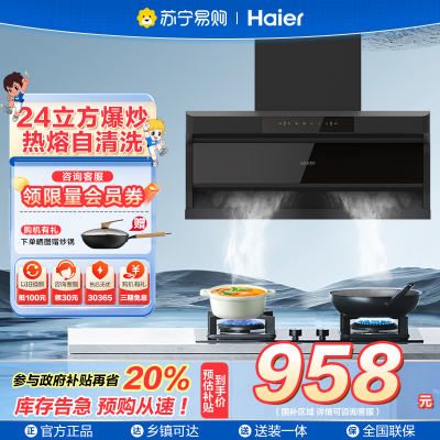 海尔统帅油烟机CXW-298-IQ92D