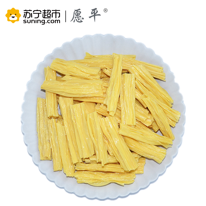 愿平 全豆黄豆腐竹段300g 非转基因大豆黄豆制品手工制作豆腐皮